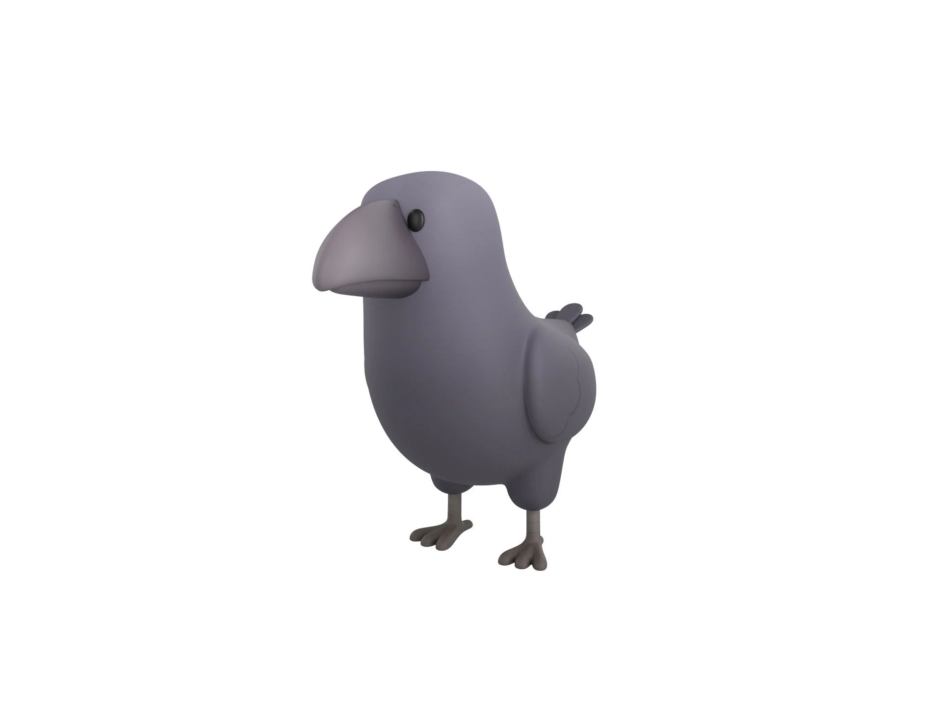 Character277 Crow 3D Model .c4d .max .obj .3ds .fbx .stl .blend 