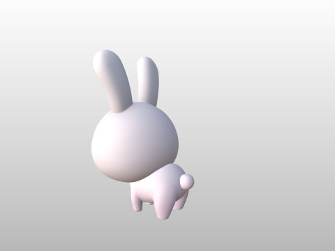 Character278 Rabbit 3Dモデル
