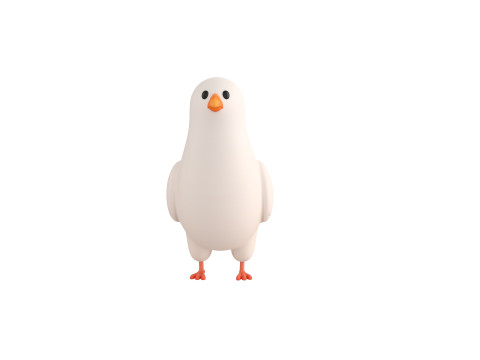 Character279 Dove Model 3D