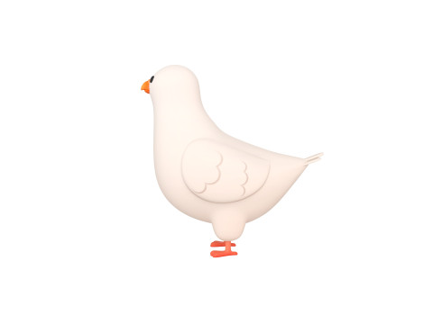 Character279 Dove Model 3D
