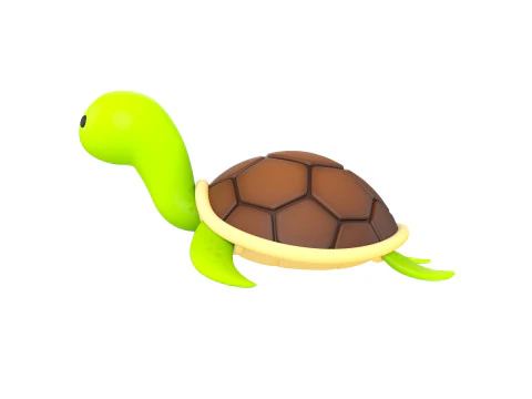 Personagem280 Tartaruga Modelo 3D