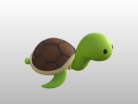Personagem280 Tartaruga Modelo 3D