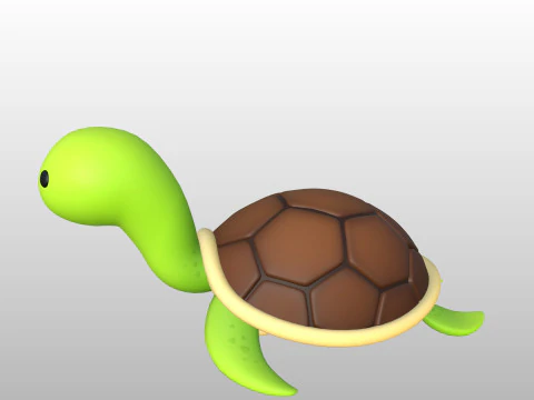 Personagem280 Tartaruga Modelo 3D