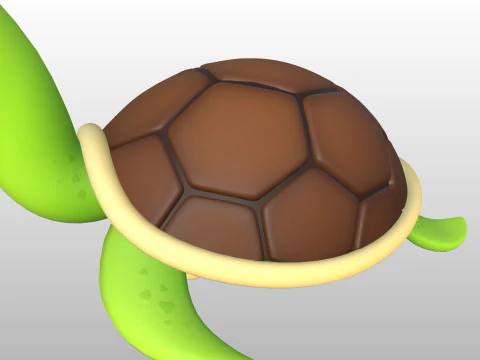 Personagem280 Tartaruga Modelo 3D