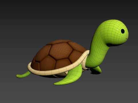 Personagem280 Tartaruga Modelo 3D