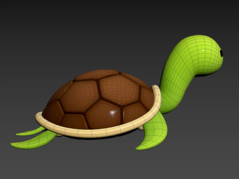 Personagem280 Tartaruga Modelo 3D