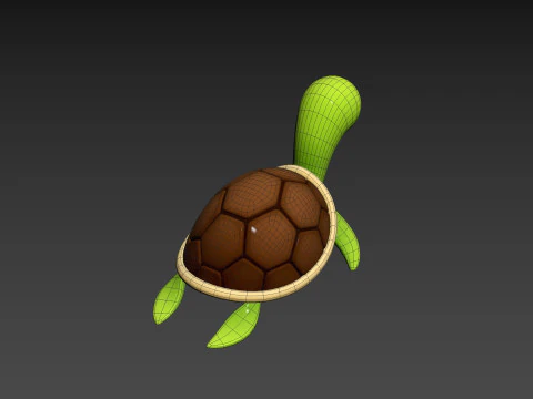 Personagem280 Tartaruga Modelo 3D