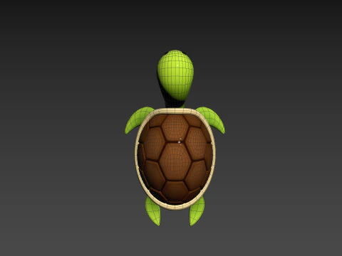 Personagem280 Tartaruga Modelo 3D
