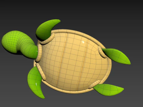 Personagem280 Tartaruga Modelo 3D