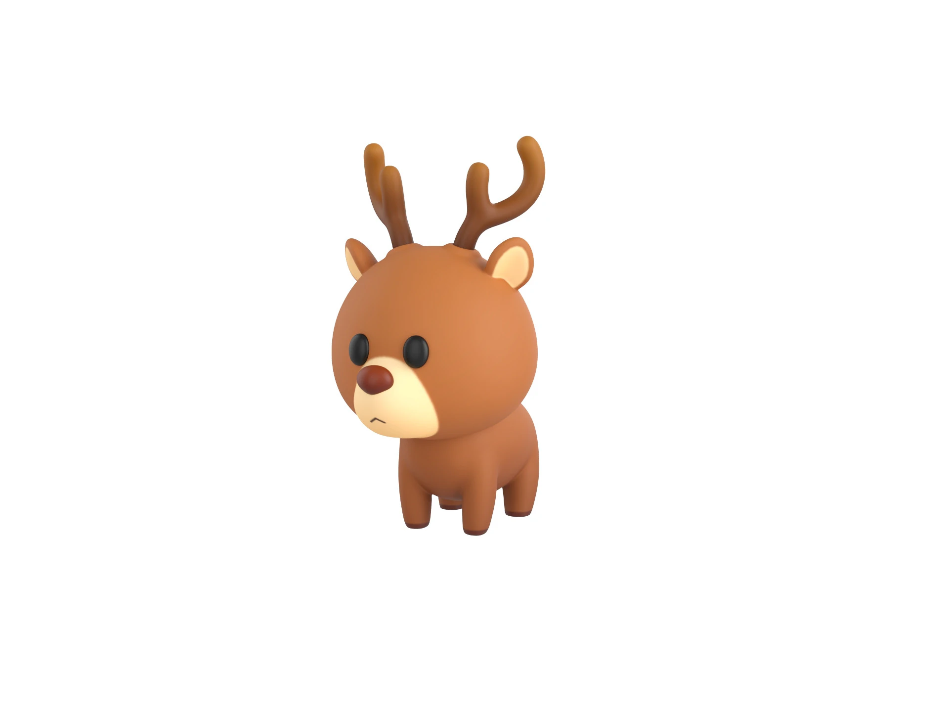 Character281 Deer 3D Model .c4d .max .obj .3ds .fbx .stl .blend