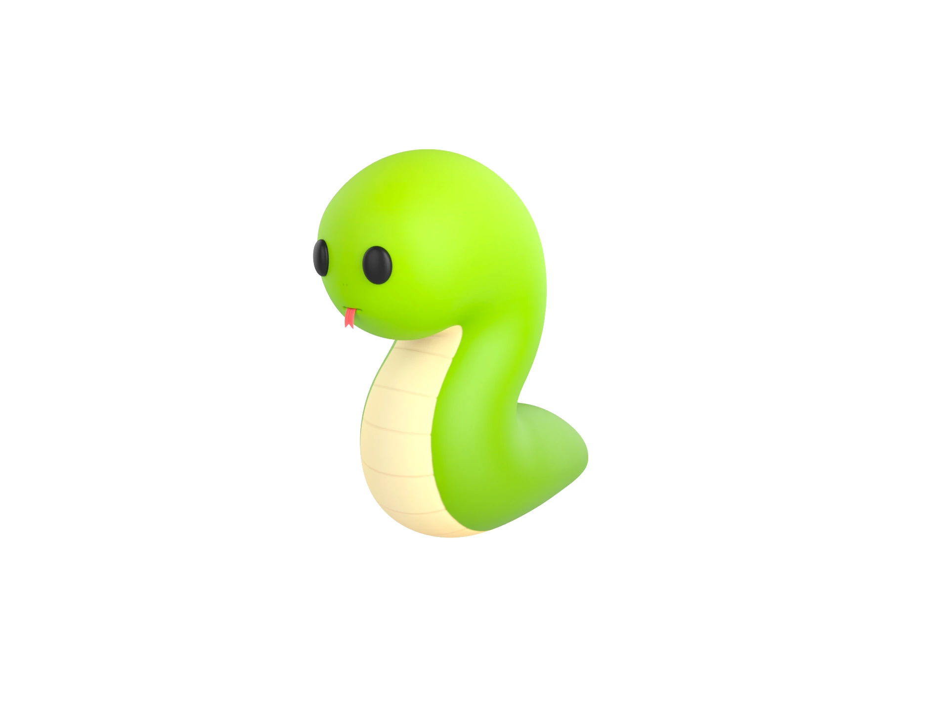 Charakter282 Schlange 3D Modell .c4d .max .obj .3ds .fbx .stl .blend