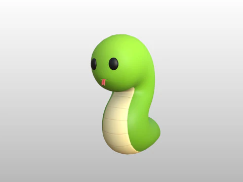 Charakter282 Schlange 3D Modell