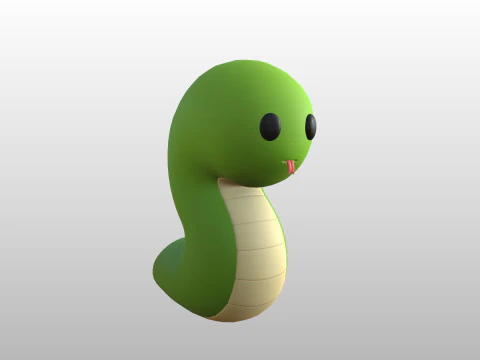 Charakter282 Schlange 3D Modell