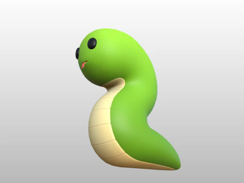 Charakter282 Schlange 3D Modell