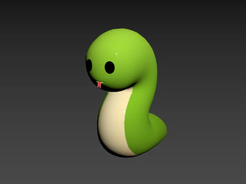 Charakter282 Schlange 3D Modell