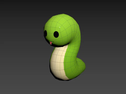 Charakter282 Schlange 3D Modell