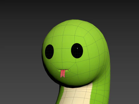 Charakter282 Schlange 3D Modell