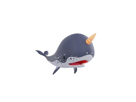 Character283 Narwhal Model 3D