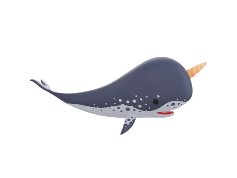 Character283 Narwhal Model 3D