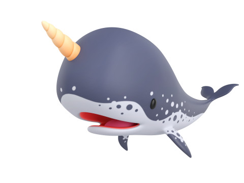 Character283 Narwhal Model 3D