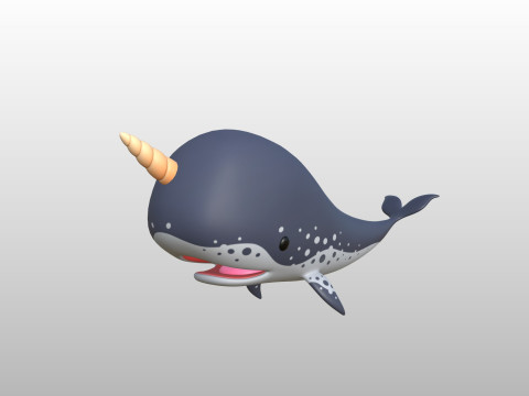 Character283 Narwhal Model 3D