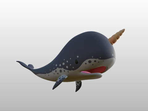 Character283 Narwhal Model 3D