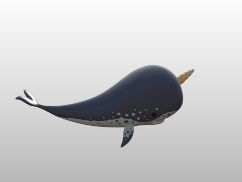 Character283 Narwhal Model 3D