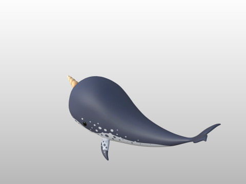 Character283 Narwhal Model 3D