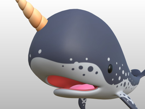Character283 Narwhal Model 3D