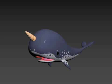 Character283 Narwhal 3D Model