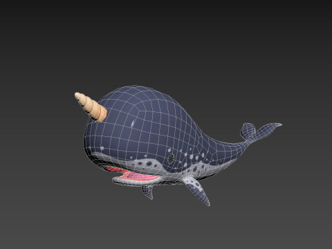 Character283 Narwhal Model 3D