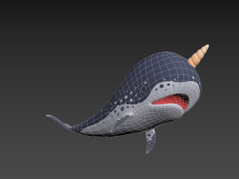 Character283 Narwhal Model 3D