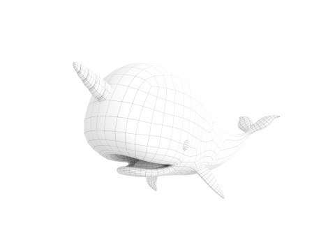 Character283 Narwhal Model 3D
