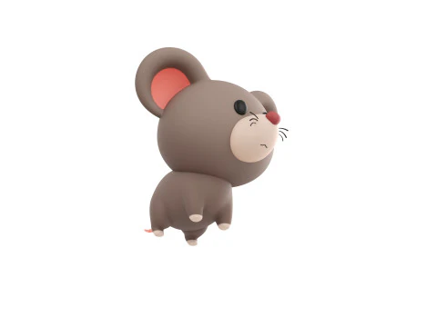 Karakter284 Tikus Model 3D