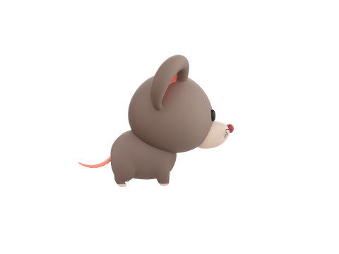 Character284 Rat 3Dモデル