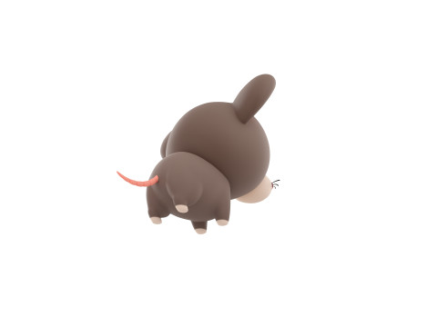 Character284 Rat 3Dモデル