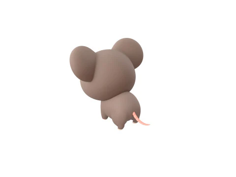 Karakter284 Tikus Model 3D