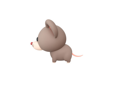 Character284 Rat 3Dモデル