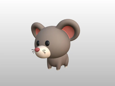 Karakter284 Tikus Model 3D