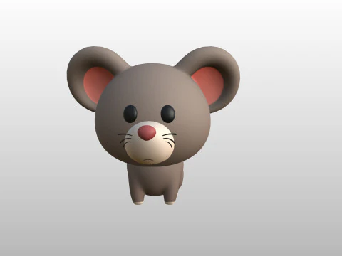 Karakter284 Tikus Model 3D