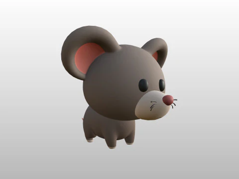 Karakter284 Tikus Model 3D