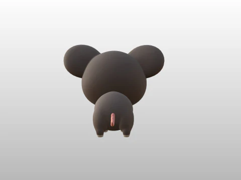 Karakter284 Tikus Model 3D