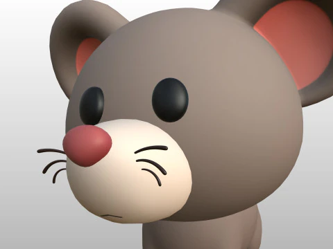 Karakter284 Tikus Model 3D