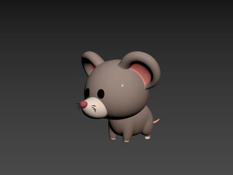 Karakter284 Tikus Model 3D