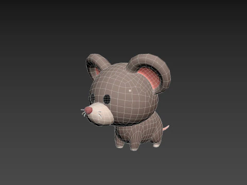 Karakter284 Tikus Model 3D