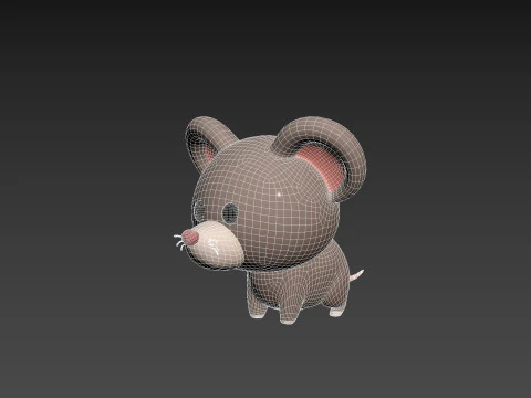 Karakter284 Tikus Model 3D