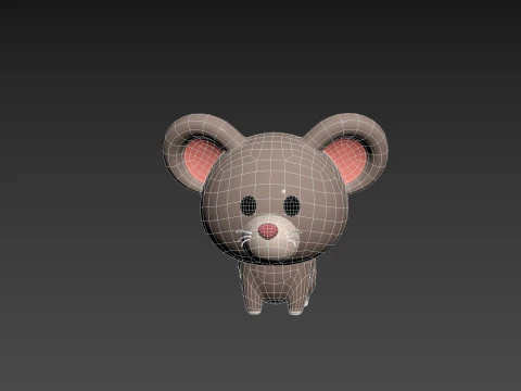 Karakter284 Tikus Model 3D