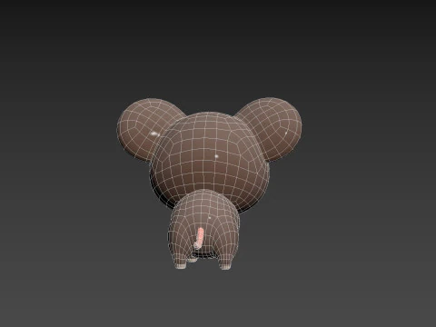 Karakter284 Tikus Model 3D