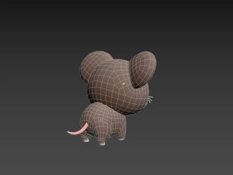 Karakter284 Tikus Model 3D