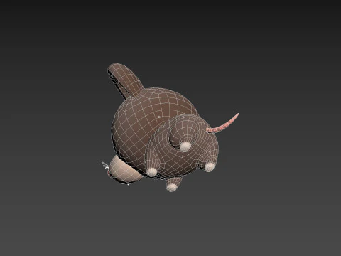 Karakter284 Tikus Model 3D